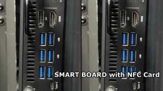 Quadro branco digital interativo ProSeries – 16 GB de RAM, 256 GB de armazenamento e hub de segurança NFC