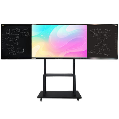 Tabuleiro inteligente de LED de 75 polegadas para escola interativa 350 Cd/m2