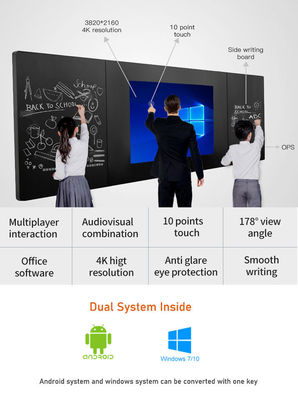 86 polegadas 4K Smart Nano Blackboard touch screen para escolas e instituições