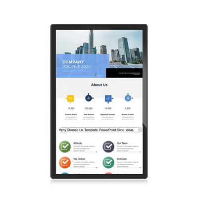 Publicidade Publicar Sinalização digital montada na parede com ecrã LED LCD OLED