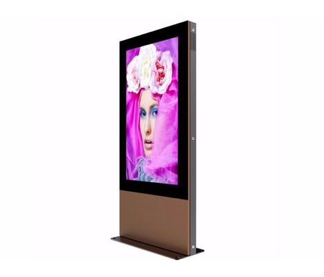 Display de sinalização digital à prova de intempéries ao ar livre com tela grande de 75 polegadas