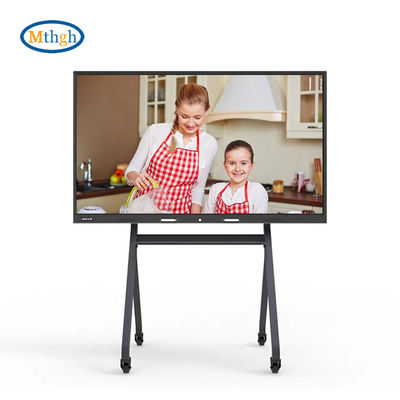 4K touch screen interativo Whiteboard 75 polegadas Smart Board para interiores