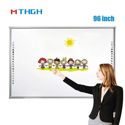 96 polegadas portátil interactive whiteboard inteligente infravermelho 20 pontos para sala de conferências