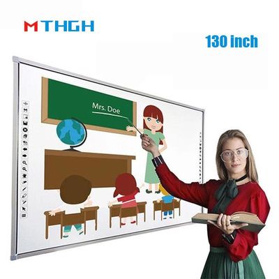 Display de tabuleiro interativo de 130 polegadas Multi Touch Inteligente Infravermelho Touch