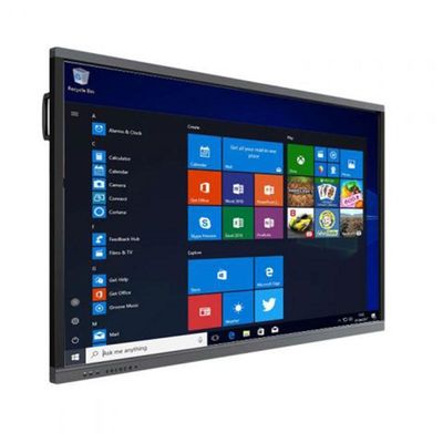 75 polegadas touch screen interativo quadro branco com processador Quad Core e 10W alto-falantes