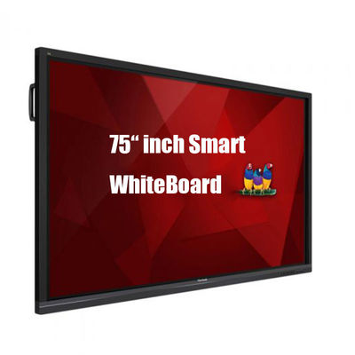 Ecrã táctil interativo de 75 polegadas 4G / 8G / 16G / 32G / 64G / 128G / 512G Processador opcional quad-core