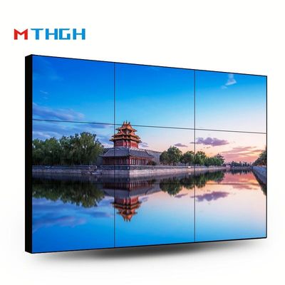 55 polegadas Brilho 500cd/m2 Ecrã de emplaçamento LCD 1200:1 Relação de contraste 3.5mm costuras