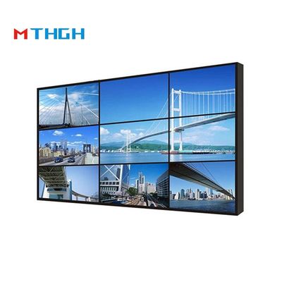 55 polegadas Brilho 500cd/m2 Ecrã de emplaçamento LCD 1200:1 Relação de contraste 3.5mm costuras