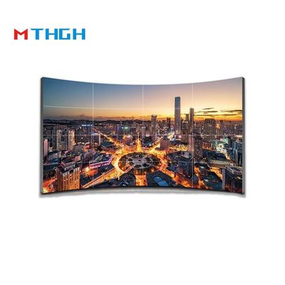55 polegadas Brilho 500cd/m2 Ecrã de emplaçamento LCD 1200:1 Relação de contraste 3.5mm costuras