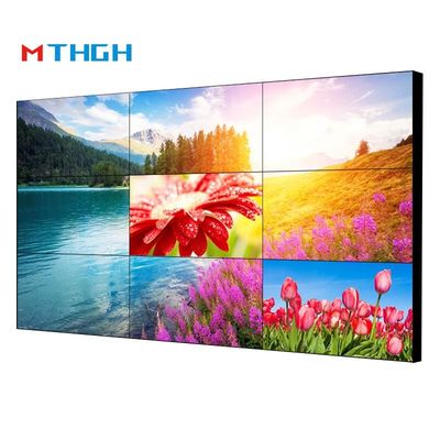 Parede de vídeo LCD de alta resolução de 75 polegadas 72% Gamut de cores Parede montada / incorporada