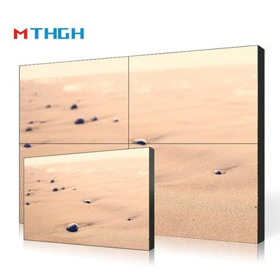 Parede de vídeo LCD de alta resolução de 75 polegadas 72% Gamut de cores Parede montada / incorporada