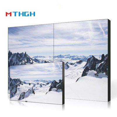 Parede de vídeo LCD de alta resolução de 75 polegadas 72% Gamut de cores Parede montada / incorporada