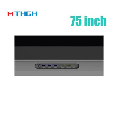 Display de tela sensível ao toque interativo de 75 polegadas Smart Blackboard LED Panel 500cd/M2 Educação escolar