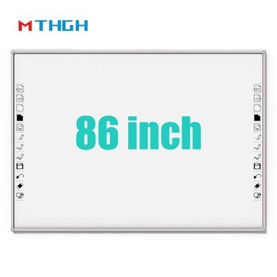 86 polegadas de vidro temperado Smart Whiteboard com Wi-Fi Bluetooth Conectividade USB para supermercado da escola