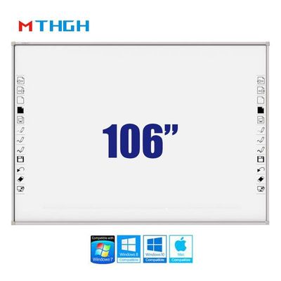 106 polegadas Eletromagnético Touch Smart Whiteboard 3840X2160 Resolução do ecrã Para interação escolar