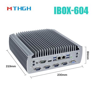 PC Industrial sem ventilador IBOX-604 Intel Core I5 6500T SSD HDMI Windows/Linux