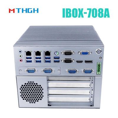 I3 6100T Quad Core Fanless Mini PC Industrial Com 12V DC Power Supply E 64G SSD