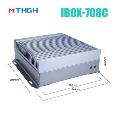 IBOX-708C Mini PC Industrial sem ventilador com 8GB DDR4 Quad Core I7 6700T