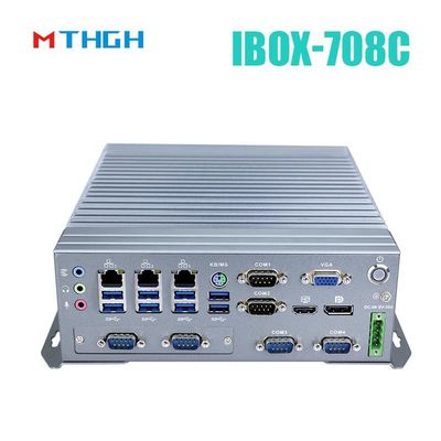IBOX-708C Mini PC Industrial Suporte HDMI/DP/VGA 6*COM 8*USB3.0