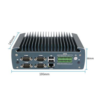 IBOX-1226 J6412 Mini PC industrial sem ventilador com 32GB de RAM e entrada de 12V DC