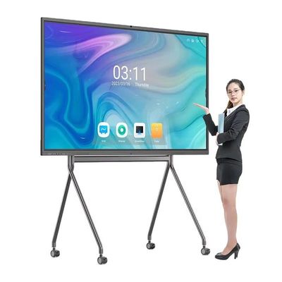110 polegadas sala de aula de conferências todo-em-um touch screen quadro branco 350cd/m2 brilho