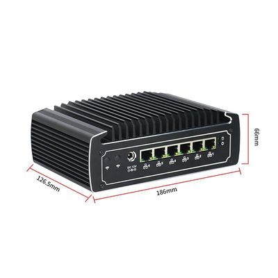 IBOX-501 N18 Mini PC Industrial sem ventilador Quad Core 32 GB Armazenamento com MSATA