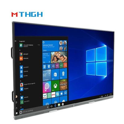 110 polegadas touch interactive whiteboard 350cd/m2 brilho deslizante tudo em um máquina