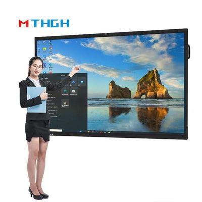 110 polegadas touch interactive whiteboard 350cd/m2 brilho deslizante tudo em um máquina