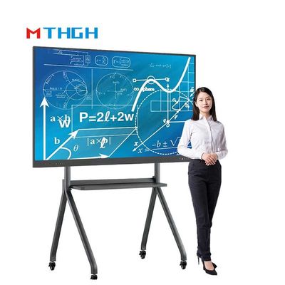 110 polegadas touch interactive whiteboard 350cd/m2 brilho deslizante tudo em um máquina