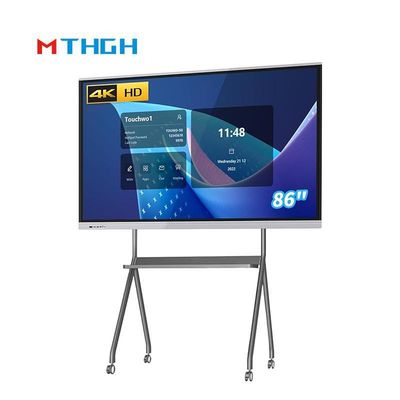 86 polegadas 16 9 touch screen interativo quadro branco 4K 300cd/M2 Tecnologia infravermelha