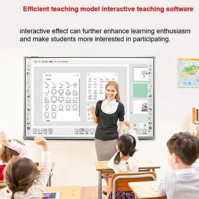 83 polegadas quadro interativo com opcional I3/i5/i7/i9 CPU 10 ponto 60 milhões de toques Resolução 3840*2160