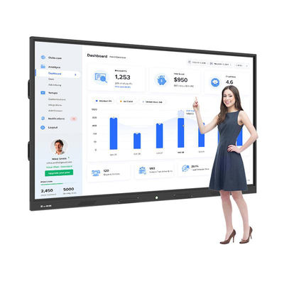 Painel de apresentação de tela IR / capacitiva com 400cd/M2 de brilho