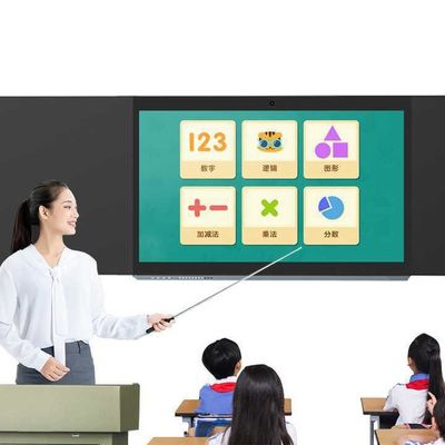 Quadro eletrônico inteligente de 75 polegadas com tensão de entrada de 180-260V AC