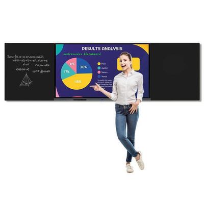 Quadro Digital Inteligente de 75 polegadas Quadro Preto Inteligente com Painel de Escrita Flat 4K