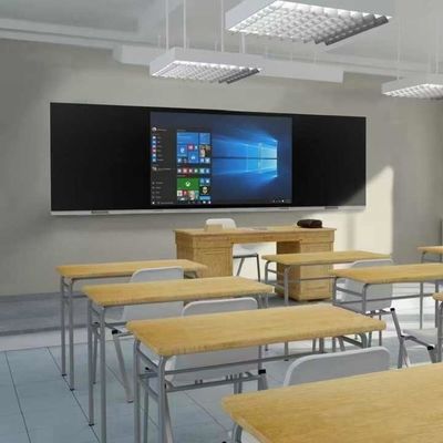 Tabela Digital Inteligente de 65 polegadas Tabela Preta Inteligente com Painel de Escrita Flat 4K e Processador I3/I5/I7/I9