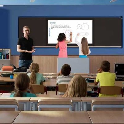 4K 86 polegadas Digital Smart Whiteboard 16 9 Relação de aspecto Com processador I3/I5/I7/I9