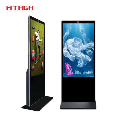 Sinalização digital de 43 polegadas em piso interno Wi-Fi/Bluetooth/USB