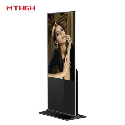Display digital em pé de 49 polegadas Conectividade Wi-Fi/Bluetooth/USB para monitores