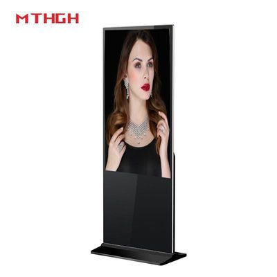 Display digital em pé de 49 polegadas Conectividade Wi-Fi/Bluetooth/USB para monitores
