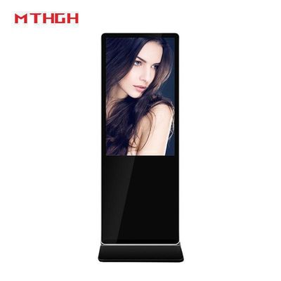 49 polegadas 1080 P Resolução de chão Digital Standing sinalização com 8GB de armazenamento e Wi-Fi / Bluetooth / USB conectividade