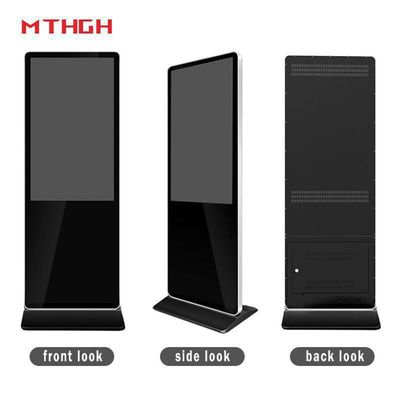 49 polegadas 1080 P Resolução de chão Digital Standing sinalização com 8GB de armazenamento e Wi-Fi / Bluetooth / USB conectividade