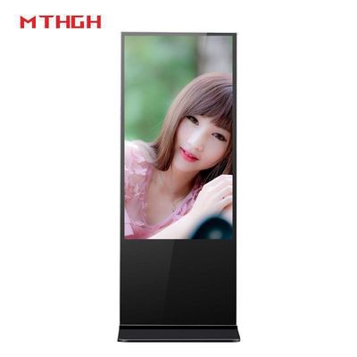 49 polegadas 1080 P Resolução de chão Digital Standing sinalização com 8GB de armazenamento e Wi-Fi / Bluetooth / USB conectividade