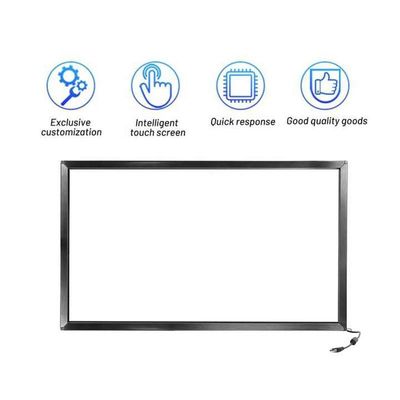 55 polegadas de alta transmissão IR touch screen DC 5V fonte de alimentação e mais de 90% de transmissão de luz