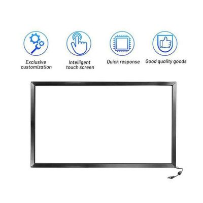Painel de toque IR de 55 polegadas de grau industrial com umidade de 20% a 90% RH e fonte de alimentação 5V DC