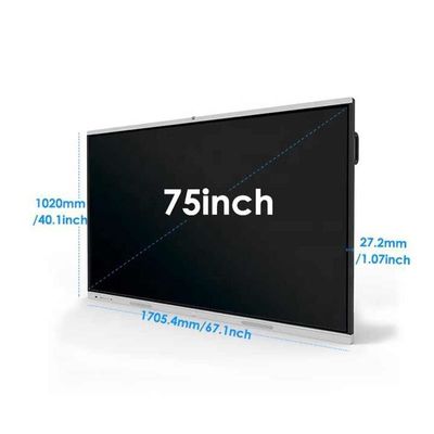Painel de visualização inteligente com tela sensível ao toque 3840x2160 4K Resolução 1200 1 Relação de contraste