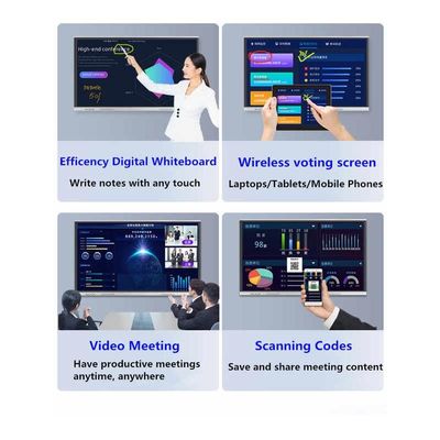 178° ângulo de visão H/V touch screen interativo quadro de apresentação para apresentações profissionais