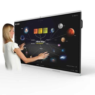 Painel de apresentação de tela de toque interativo Multi-Touch 20 pontos de toque para sala de aula da escola