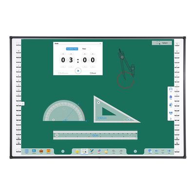 120 polegadas 10 ponto touch screen quadro de ensino parede montada com teclas de acesso rápido