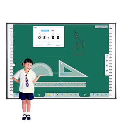 120 polegadas 10 ponto touch screen quadro de ensino parede montada com teclas de acesso rápido