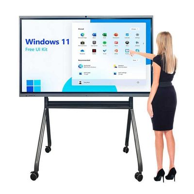 3840x2160 4K painéis de tela 65 polegadas touch screen interativo quadro branco com software e 178 ° H / V ângulo de visão